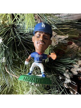 Raul Mondesi Headliners Christmas Tree Ornament Vintage 90s Los Angeles Dodgers
